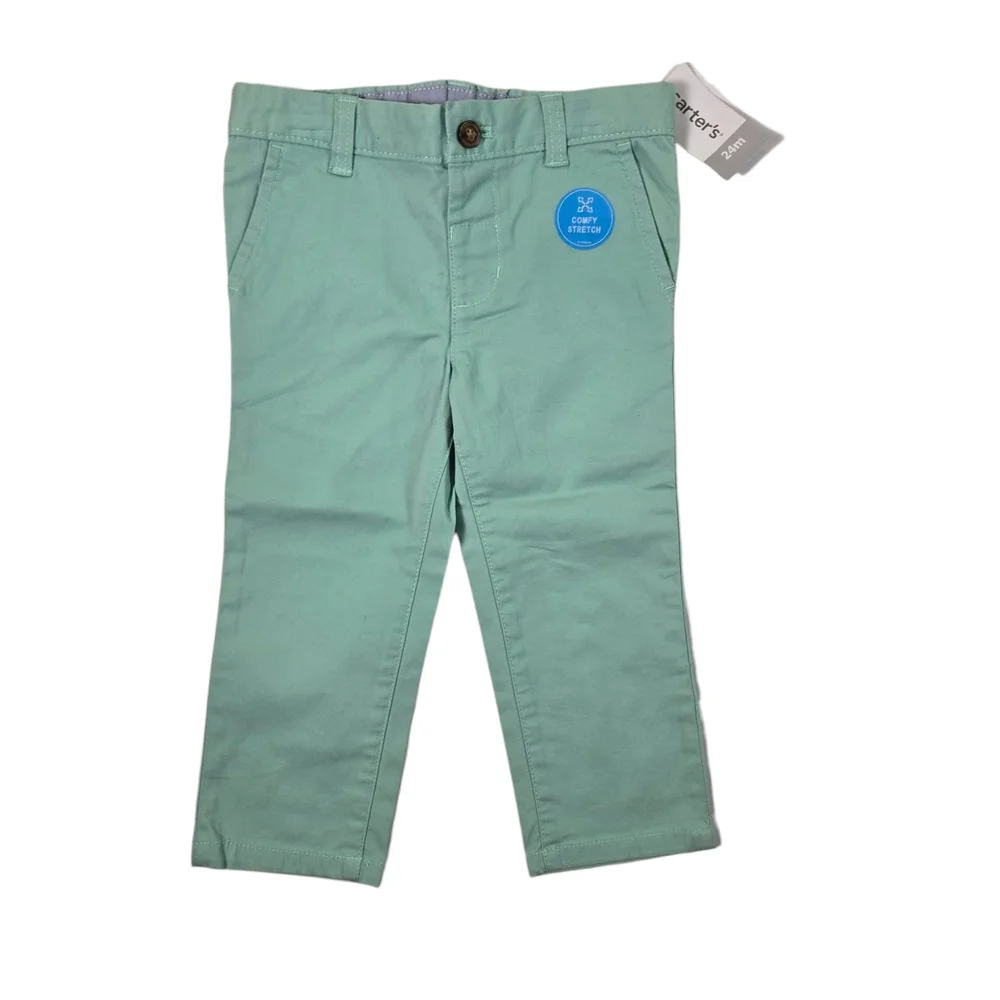Carter's Mint Green Kids Pants Sz 24mo